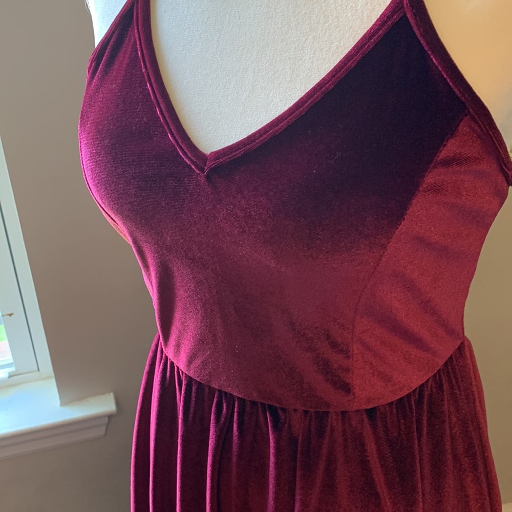 Velvet a-line dress - Picture 2 of 9